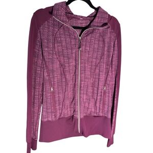 Lululemon Define Jacket Women's‎ 6 Purple Heathered Full Zip Thumbholes